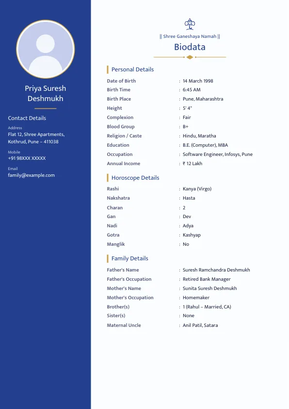 Royal Blue: modern sidebar layout for professionals